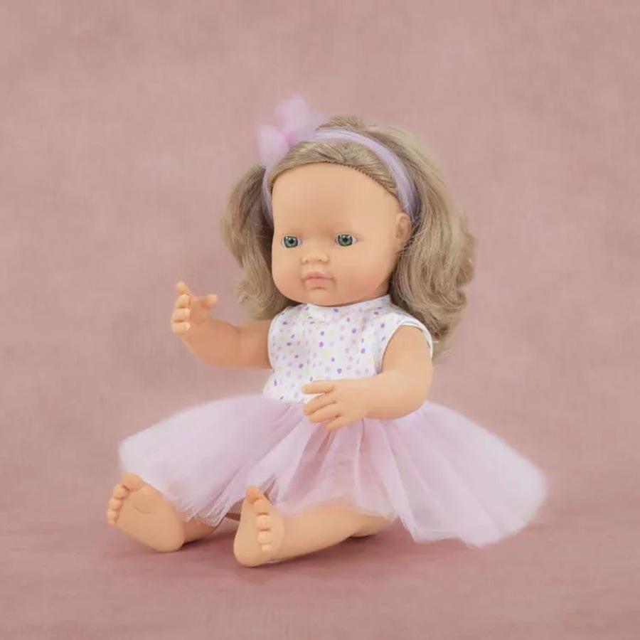 Miniland -Mf&M Baby Doll Blonde Girl 38Cm