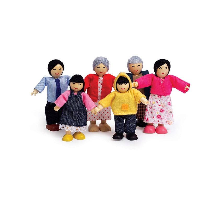 Hape Wooden Dolls - Asian Family