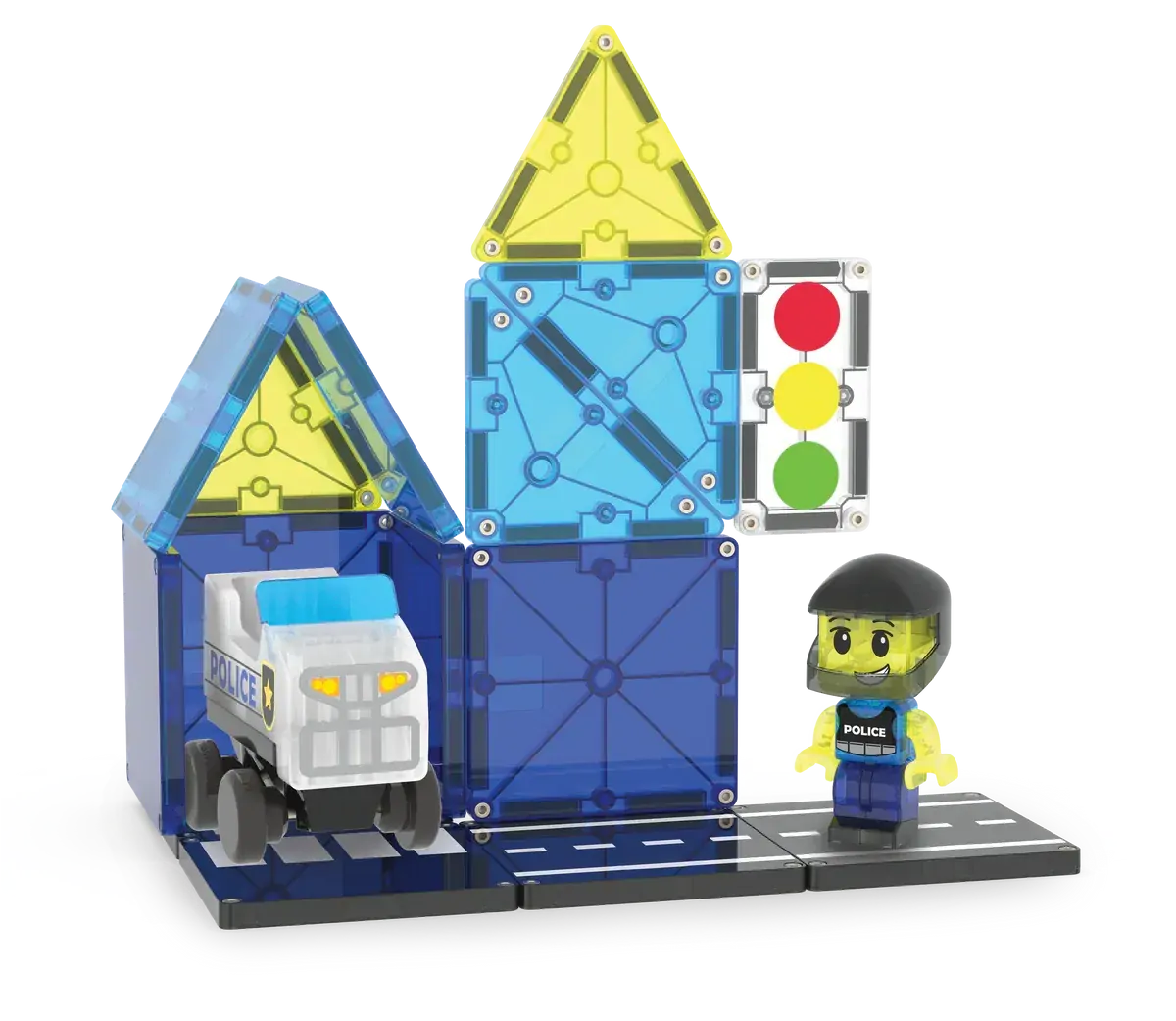 Magna-Tiles - Police Patrol - 20 Piece Set