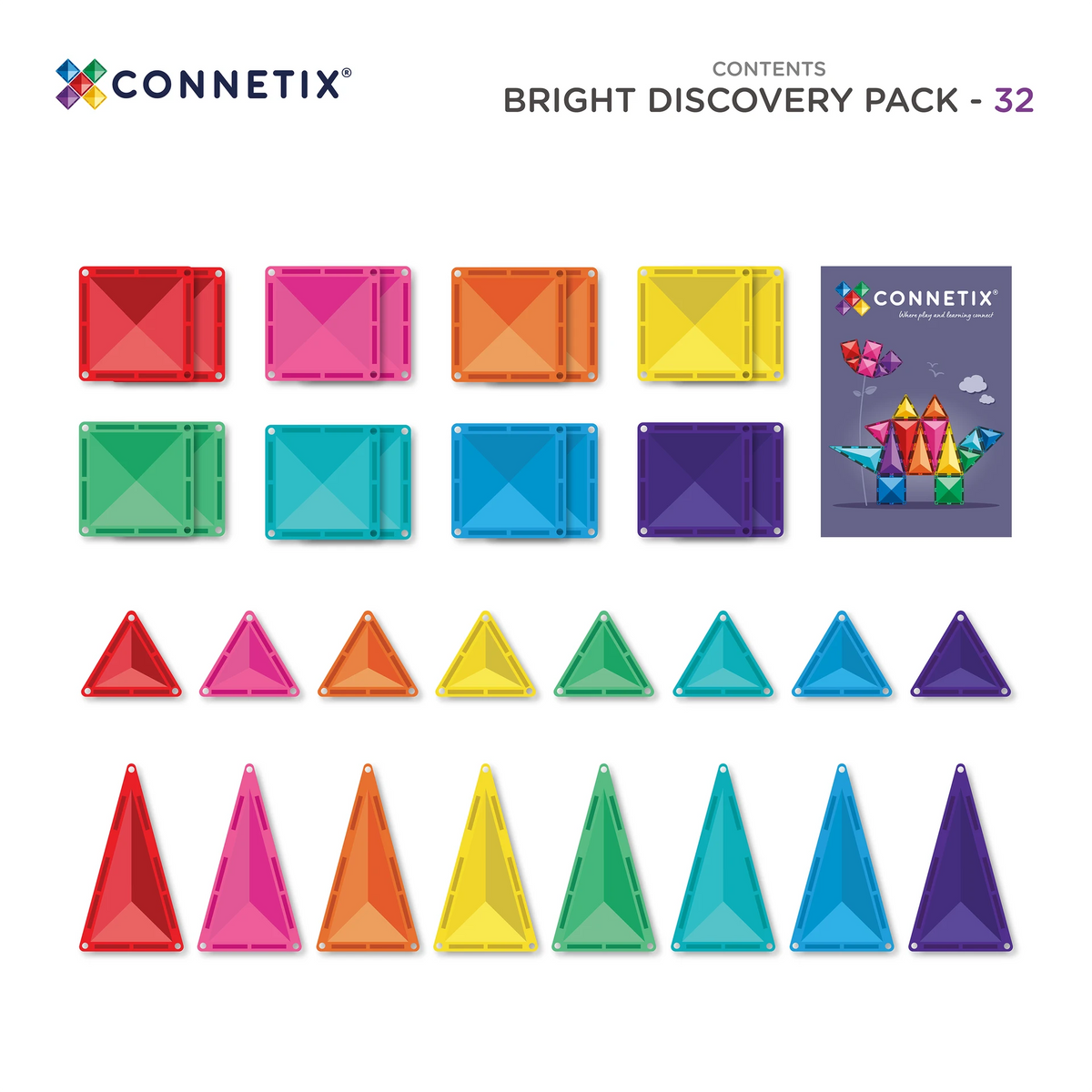 Connetix New Bright Discovery Pack 32 pc