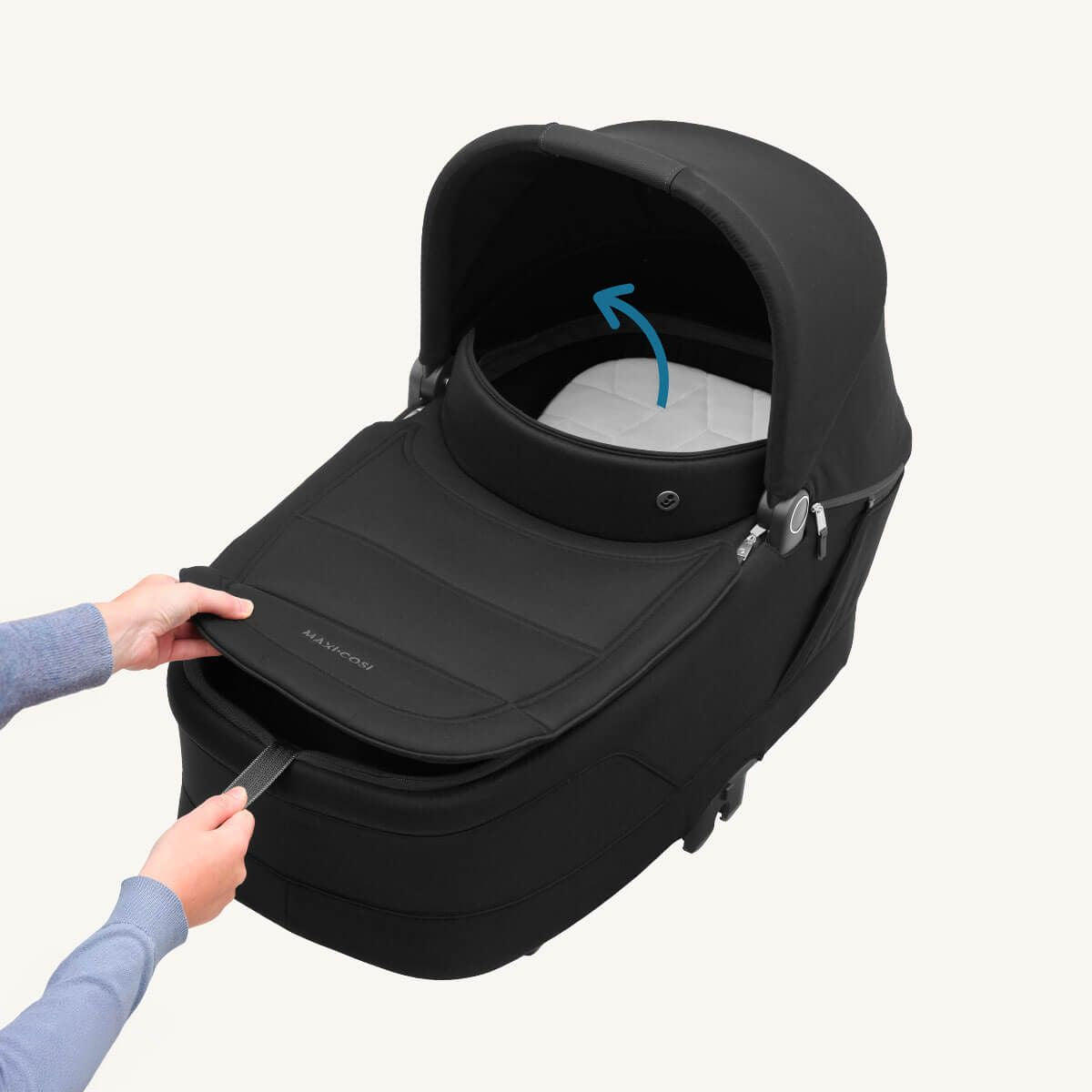 Maxi-Cosi Oxford Stroller and Sense Bassinet - Twillic Black