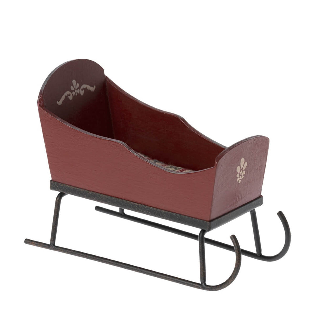 Maileg Sleigh for Mouse Red