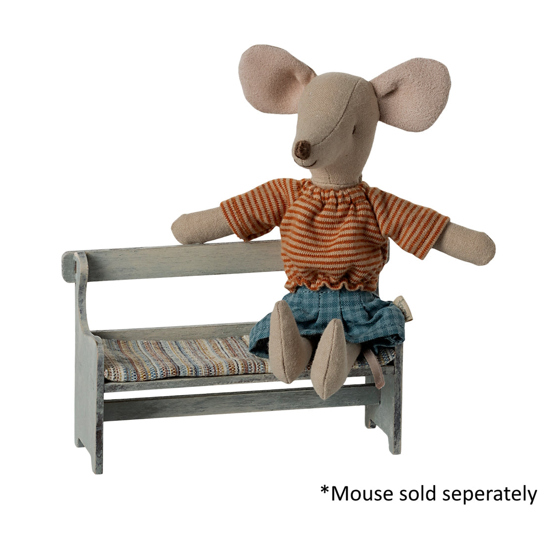Maileg Bench Mouse Size - Off White