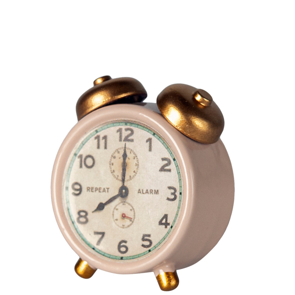 Maileg Alarm Clock Mouse Size - Powder