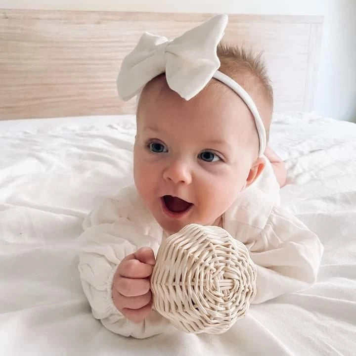 Rain Drop Baby Rattan Rattle | Serenity Kids ™️ - Serenity Kids