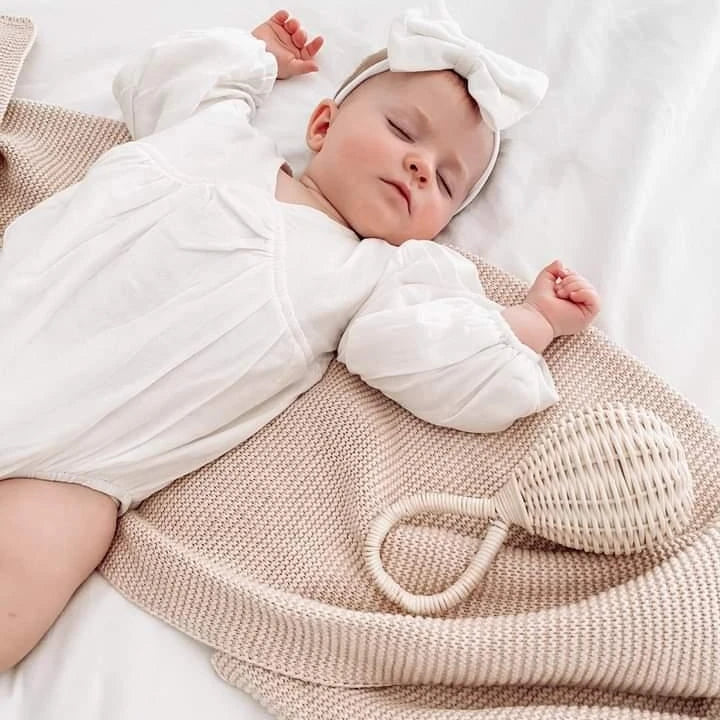 Rain Drop Baby Rattan Rattle | Serenity Kids ™️ - Serenity Kids