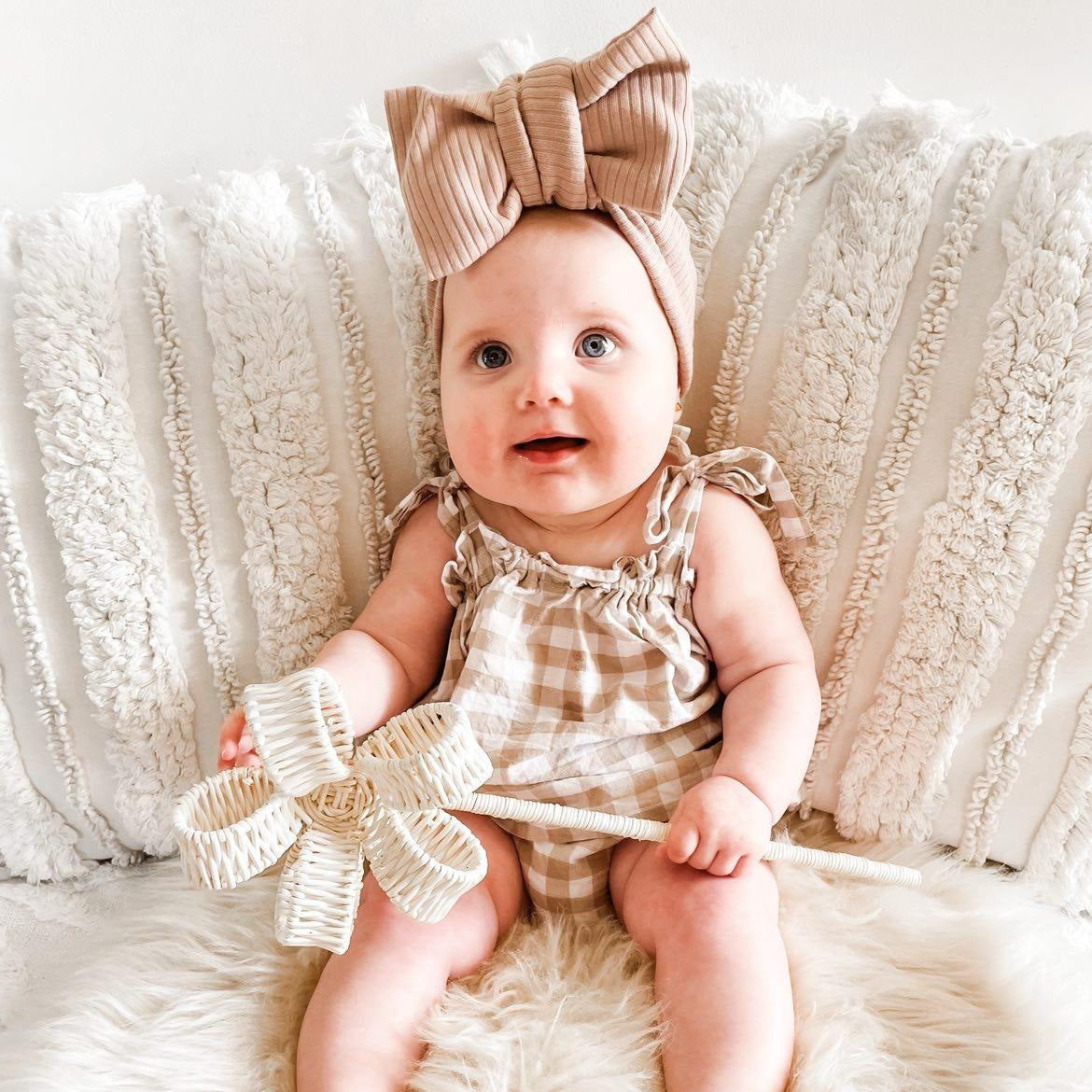 Kids Natural Rattan Flower Fairy Wand | Serenity Kids ™️ - Serenity Kids