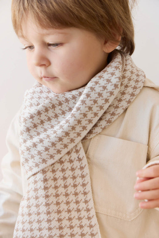 Jamie Kay - Houndstooth Scarf - Houndstooth Natural
OS