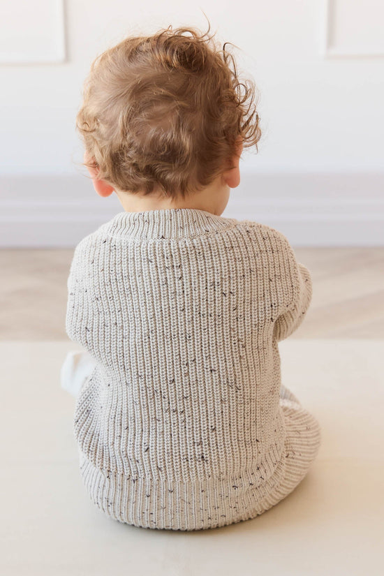 Jamie Kay - Leon Jumper - Oatmeal Balm Wolf Fleck