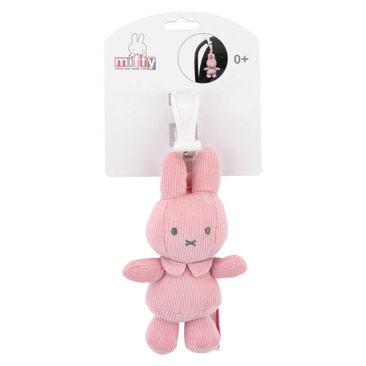 Miffy Ribbed Clip & Go Jiggler Toy - Pink