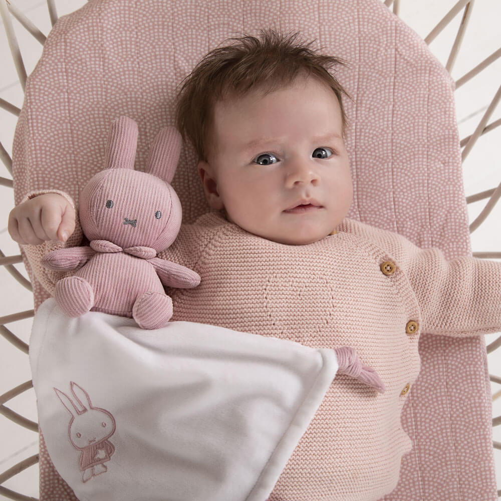 Miffy Ribbed Cuddle Blanket - Pink