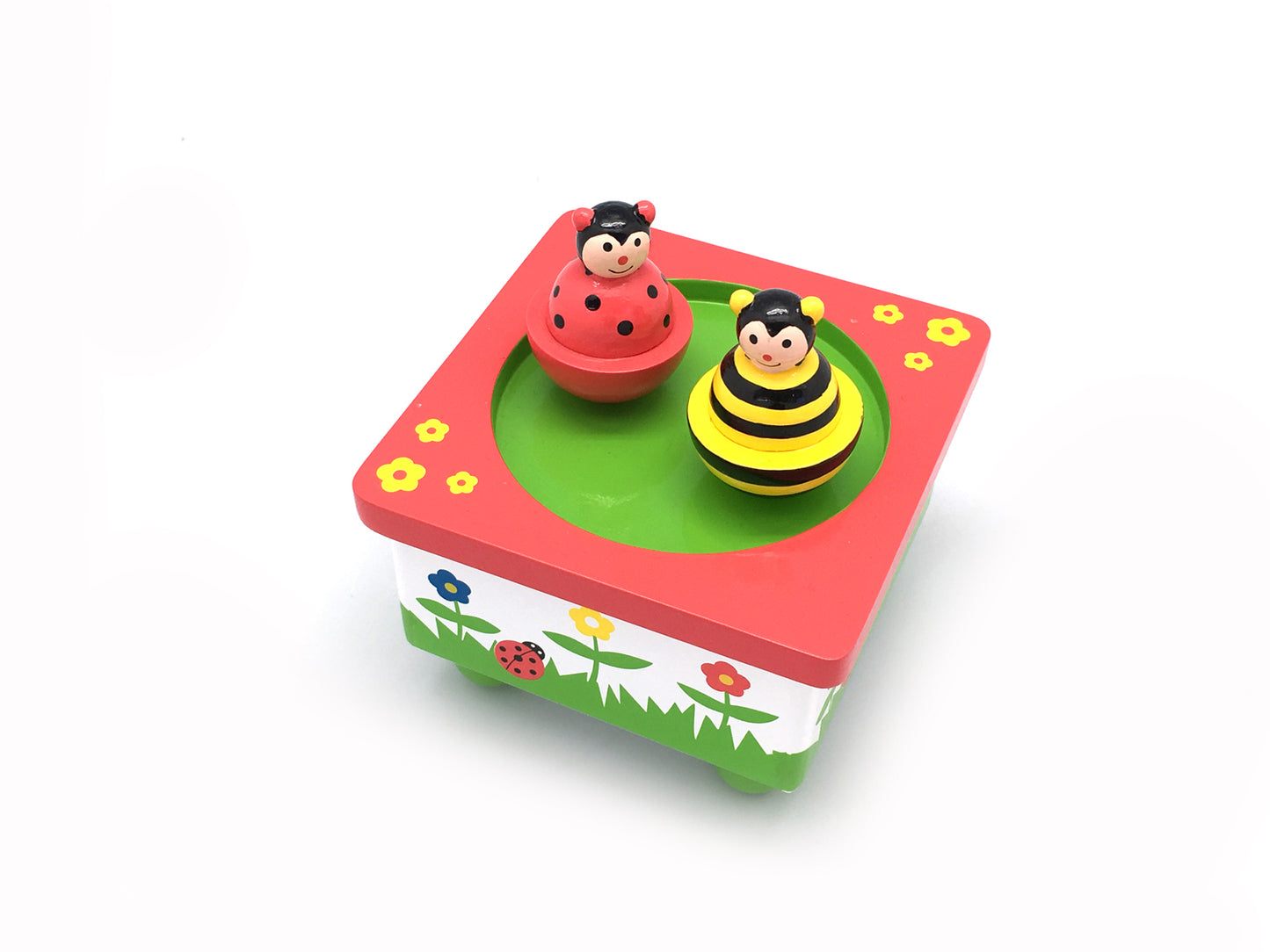 Bee & Ladybug Wooden Music Box