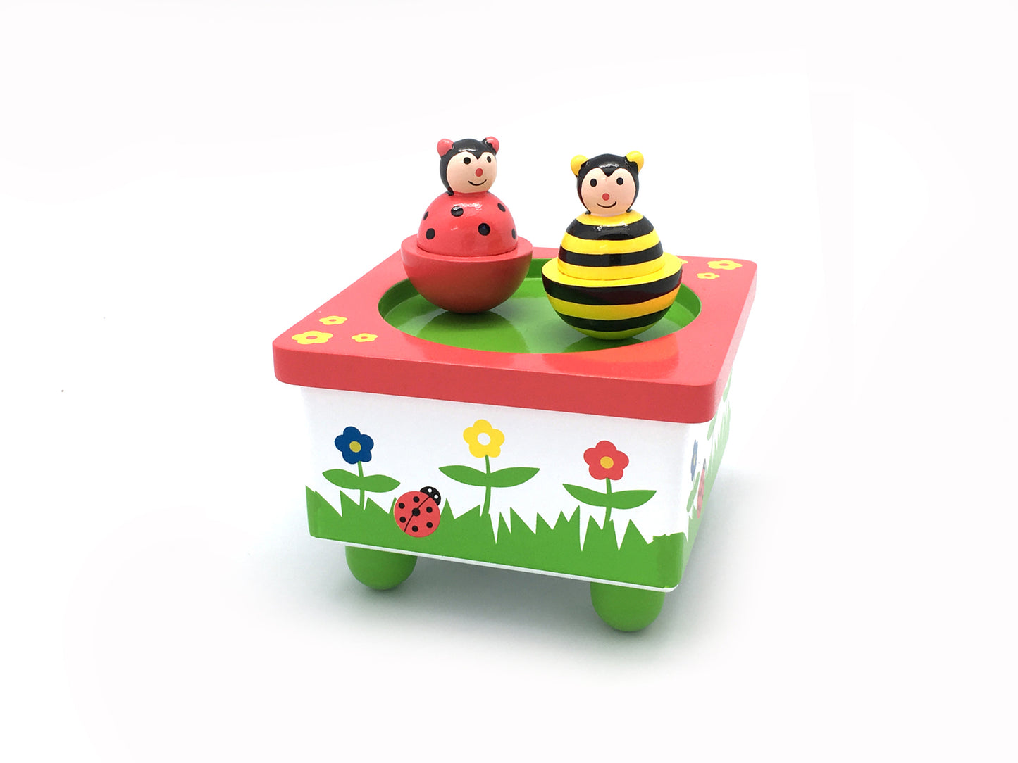 Bee & Ladybug Wooden Music Box