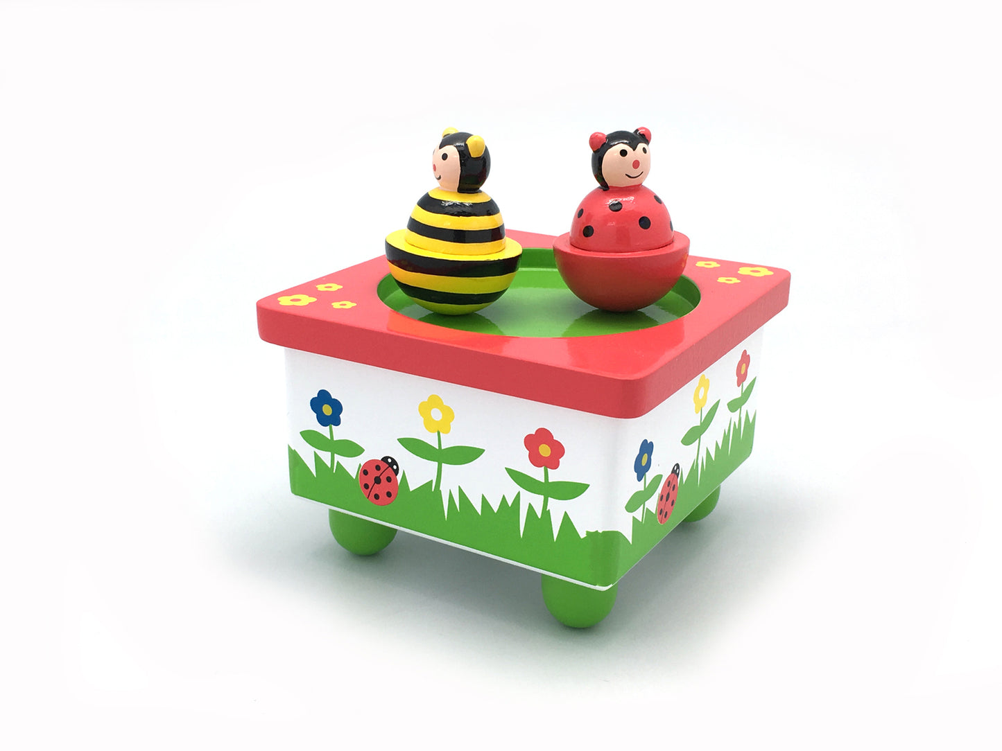 Bee & Ladybug Wooden Music Box