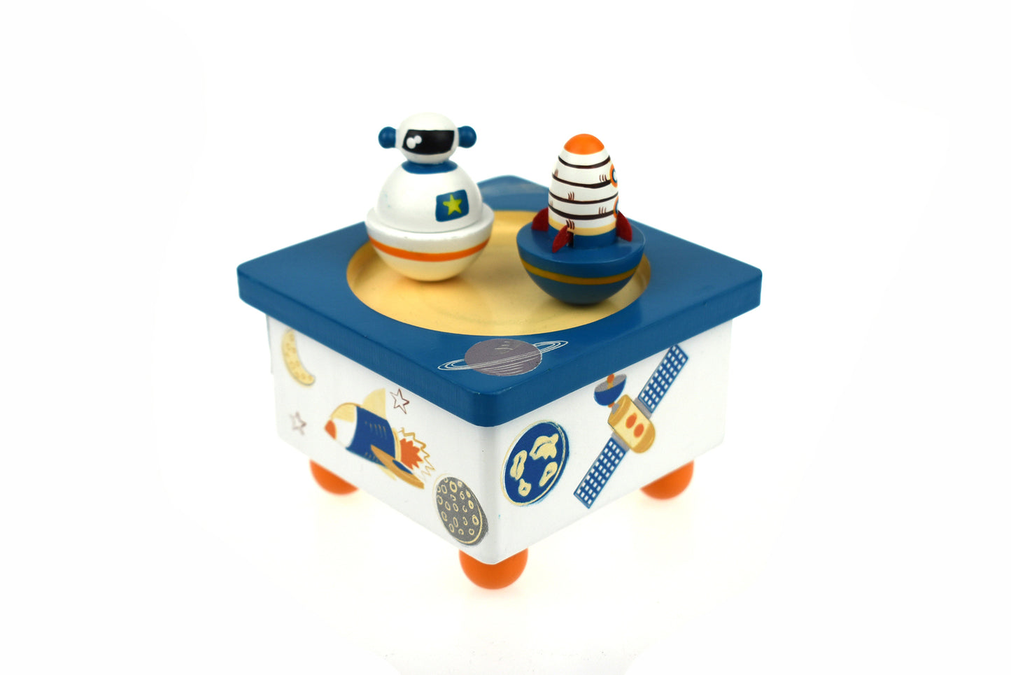 Rocket Wooden Music Box