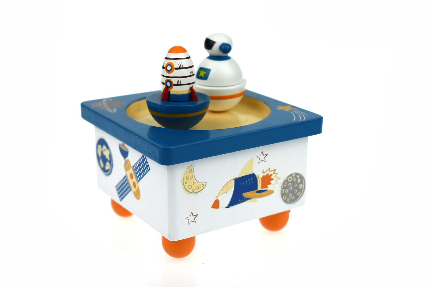 Rocket Wooden Music Box