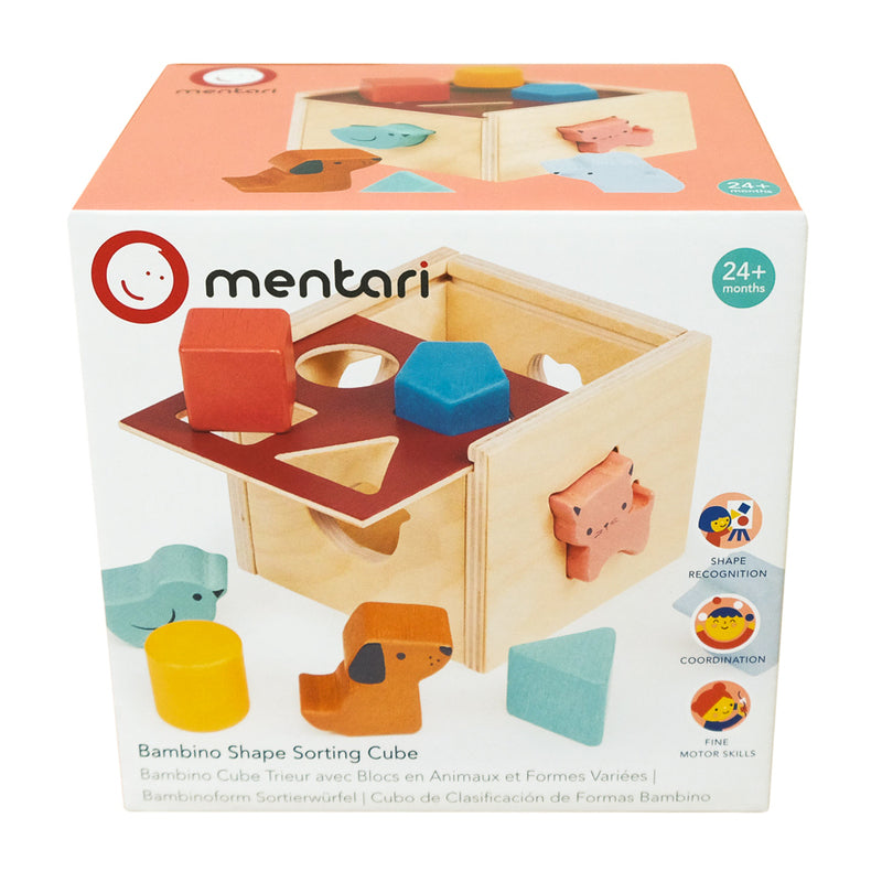 Wooden Bambino Shape Sorting Cube