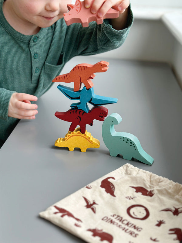 Mentari - Happy Stacking Dinosaurs Set & Bag