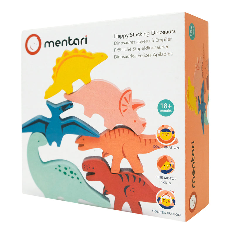 Mentari - Happy Stacking Dinosaurs Set & Bag