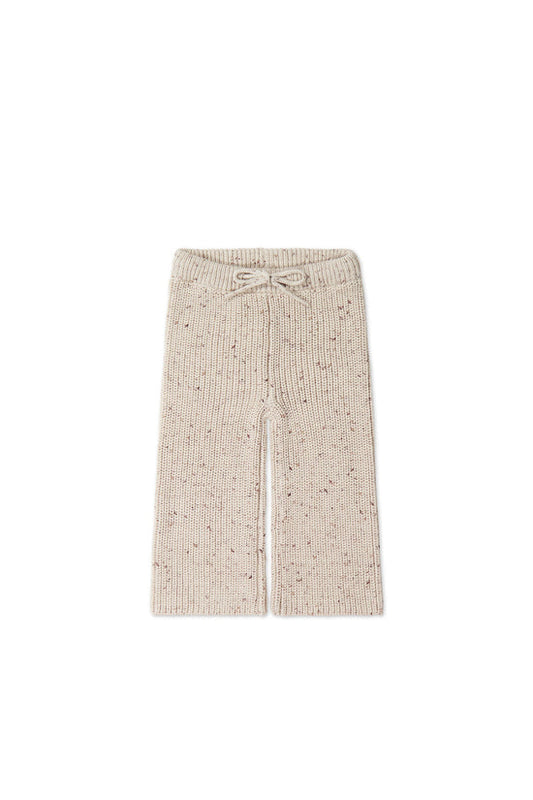 Jamie Kay - OG Morgan Knit Pant - Oatmeal Balm Wolf Fleck