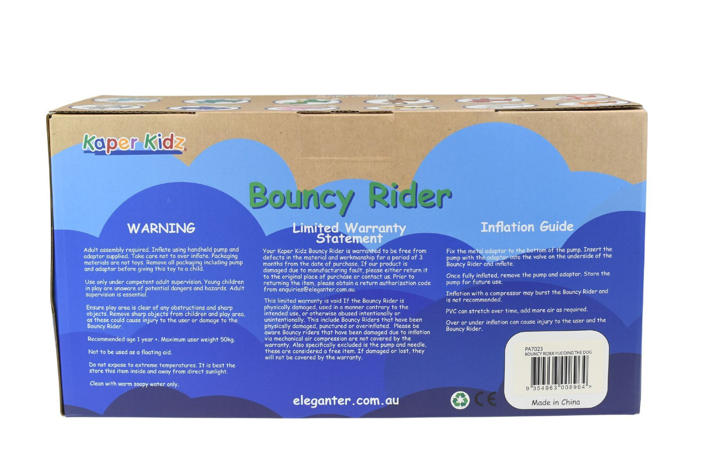 BOUNCY RIDER PUDDING THE DOG