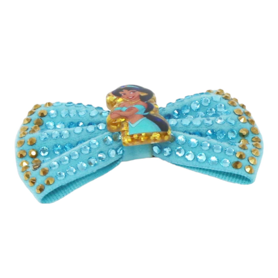Disney Princess Jasmine Mint Sparkling Rhinestone Hair Bow