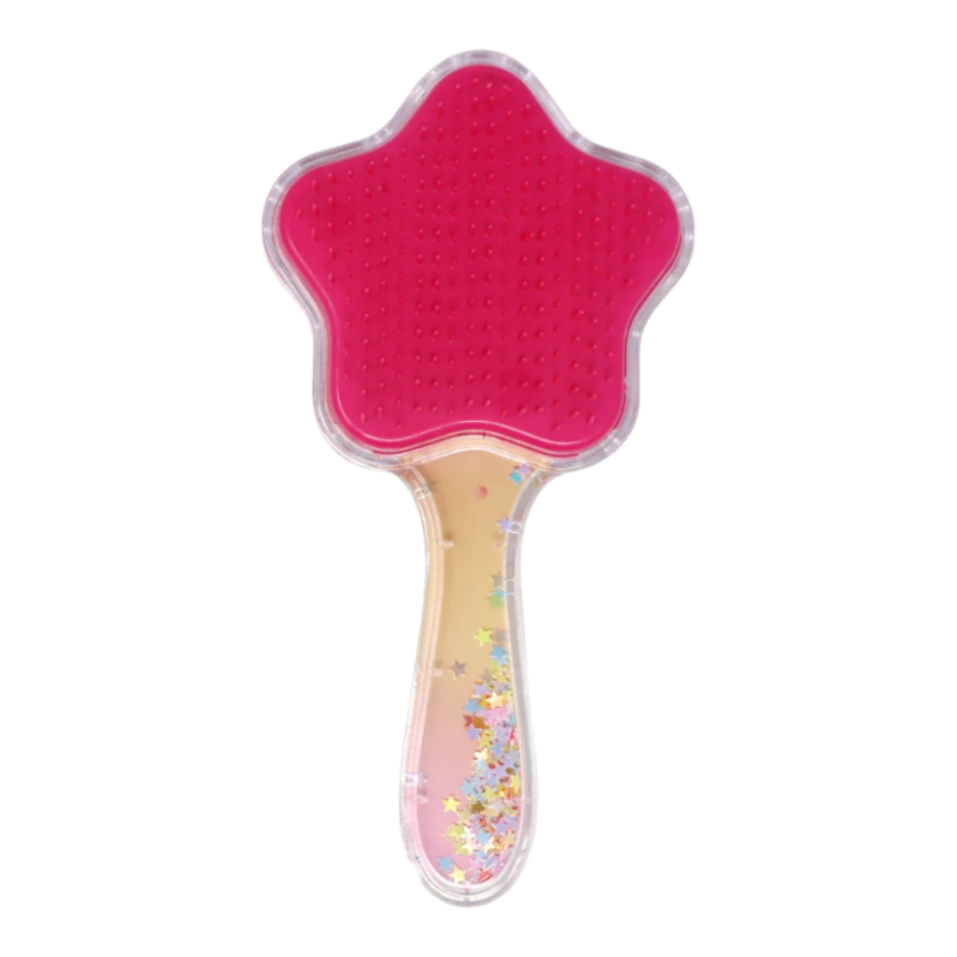 Unicorn & Butterfly Holographic Glitter Hairbrush