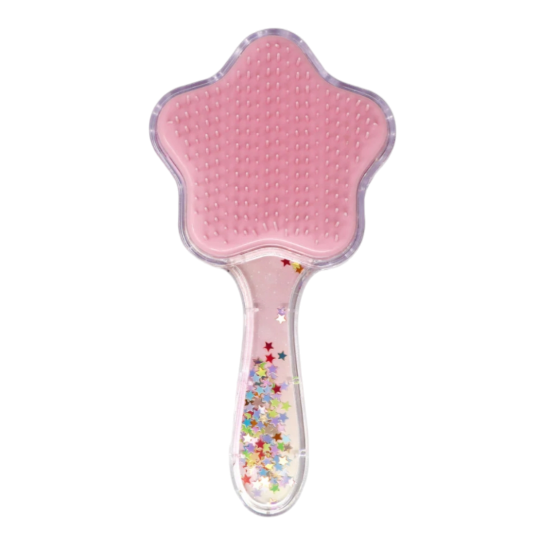 Unicorn & Butterfly Holographic Glitter Hairbrush