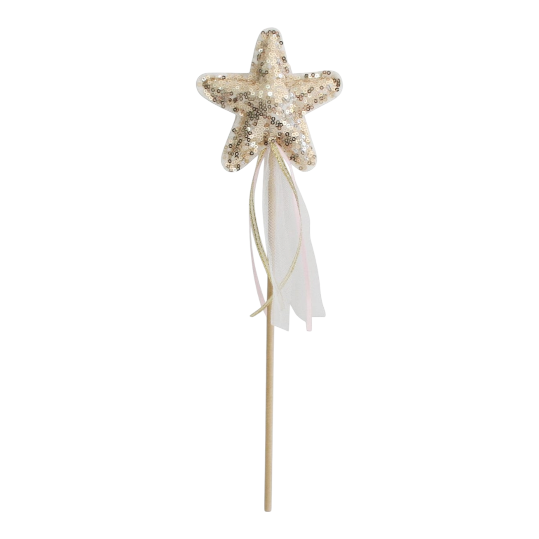 Alimrose Sequin Star Wand - Gold
