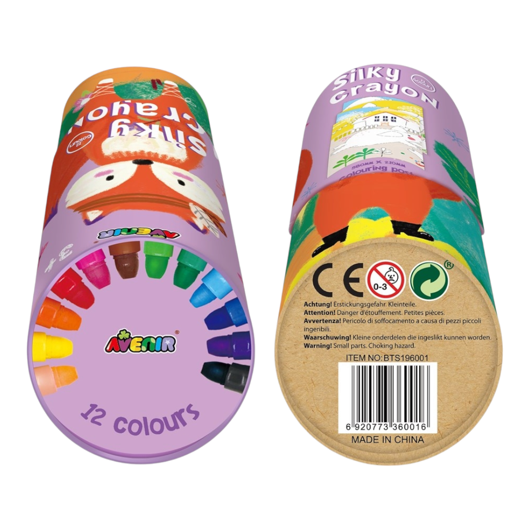Silky Crayons 12 Pack - Fox