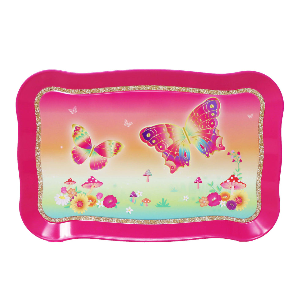 Rainbow Butterfly Tea Set in Basket