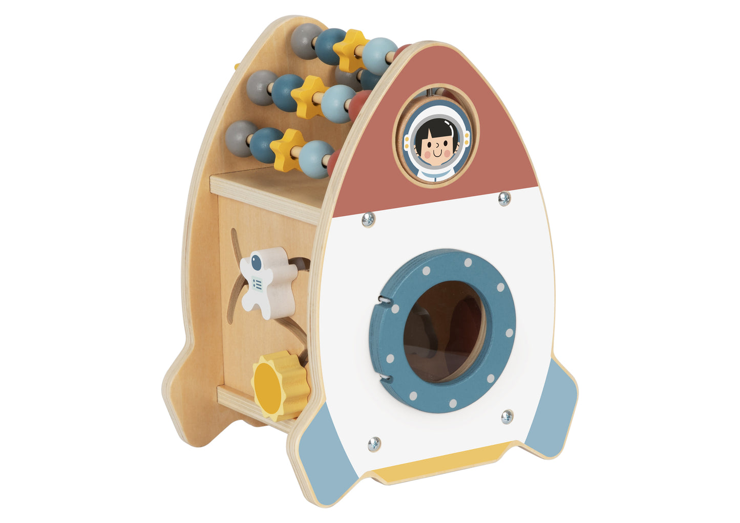 Wooden Activity Space Rocket Toy
