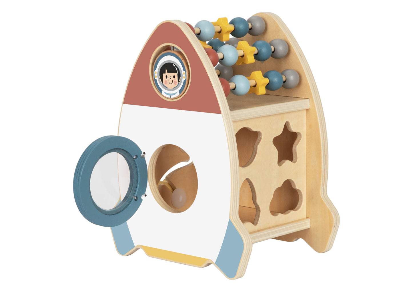 Wooden Activity Space Rocket Toy