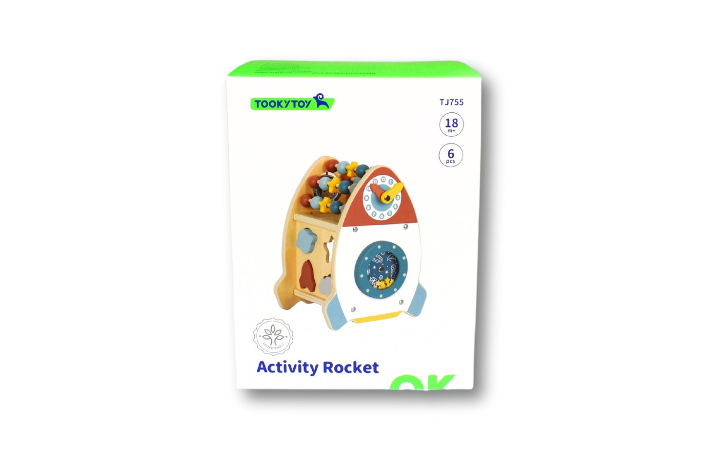 Wooden Activity Space Rocket Toy