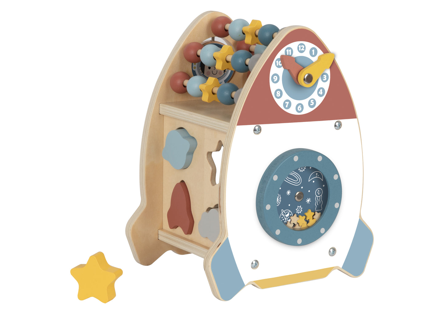 Wooden Activity Space Rocket Toy