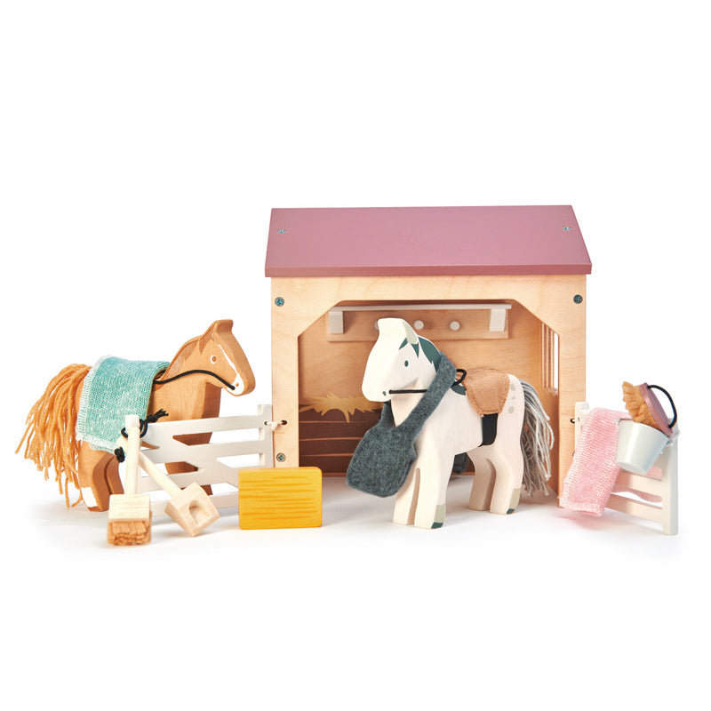 Tender Leaf Toys - The Stables Wooden Playset