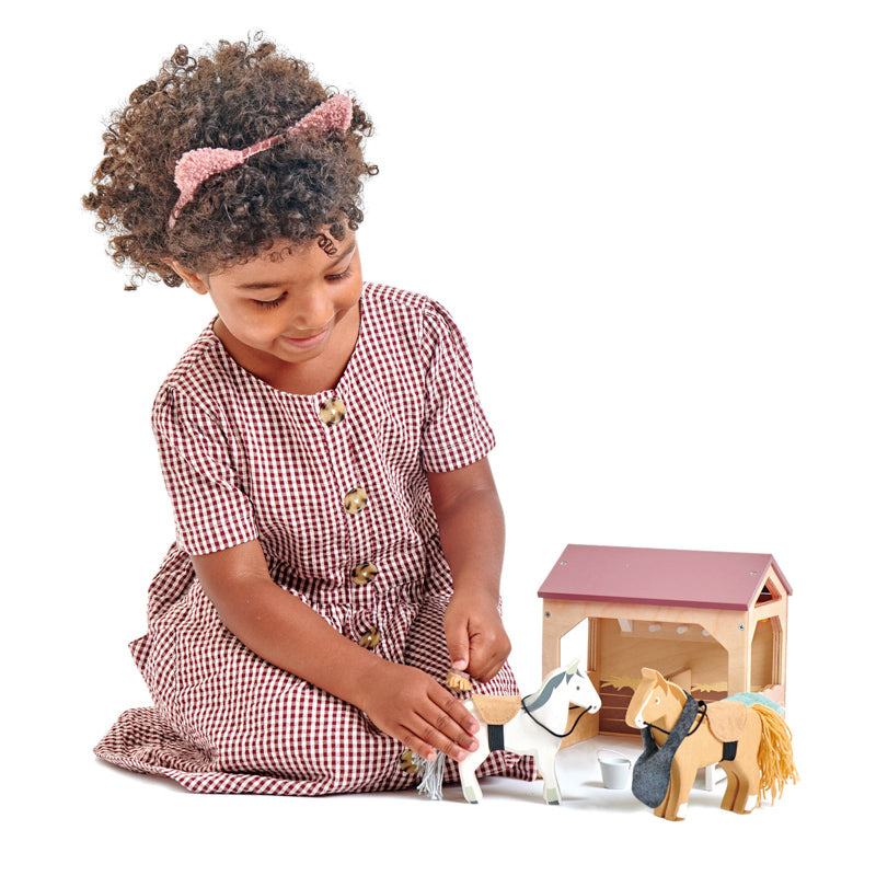 Tender Leaf Toys - The Stables Wooden Playset