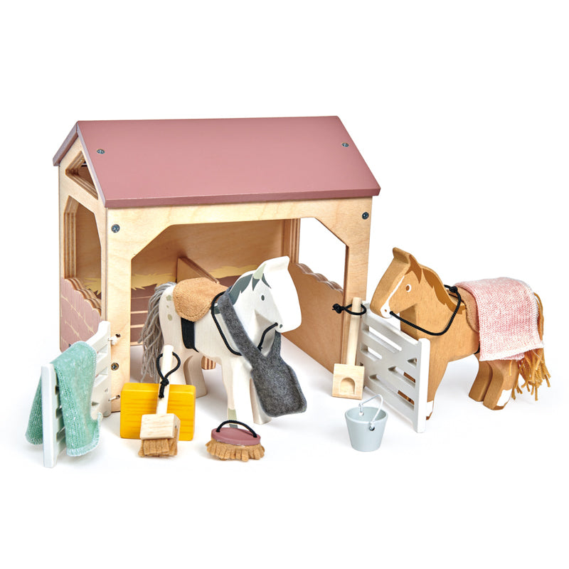 Tender Leaf Toys - The Stables Wooden Playset