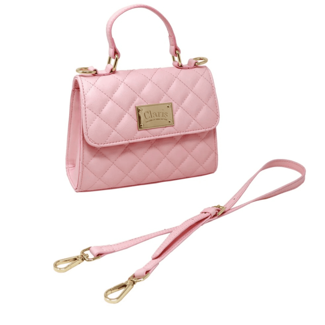 Claris - The Chicest Mouse In Paris ™️ Quilted Shoulder Handbag | Serenity Kids