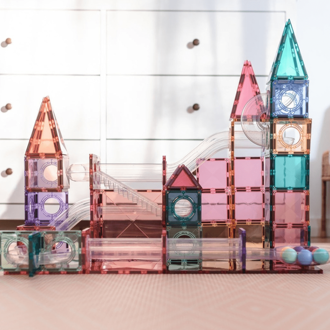 Connetix Tiles 106 Piece Pastel Ball Run Pack AU | Serenity Kids