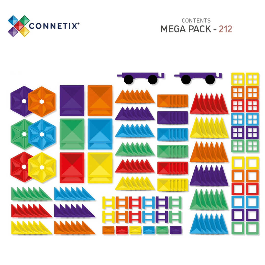 Connetix Tiles 212 Rainbow Mega Pack AU