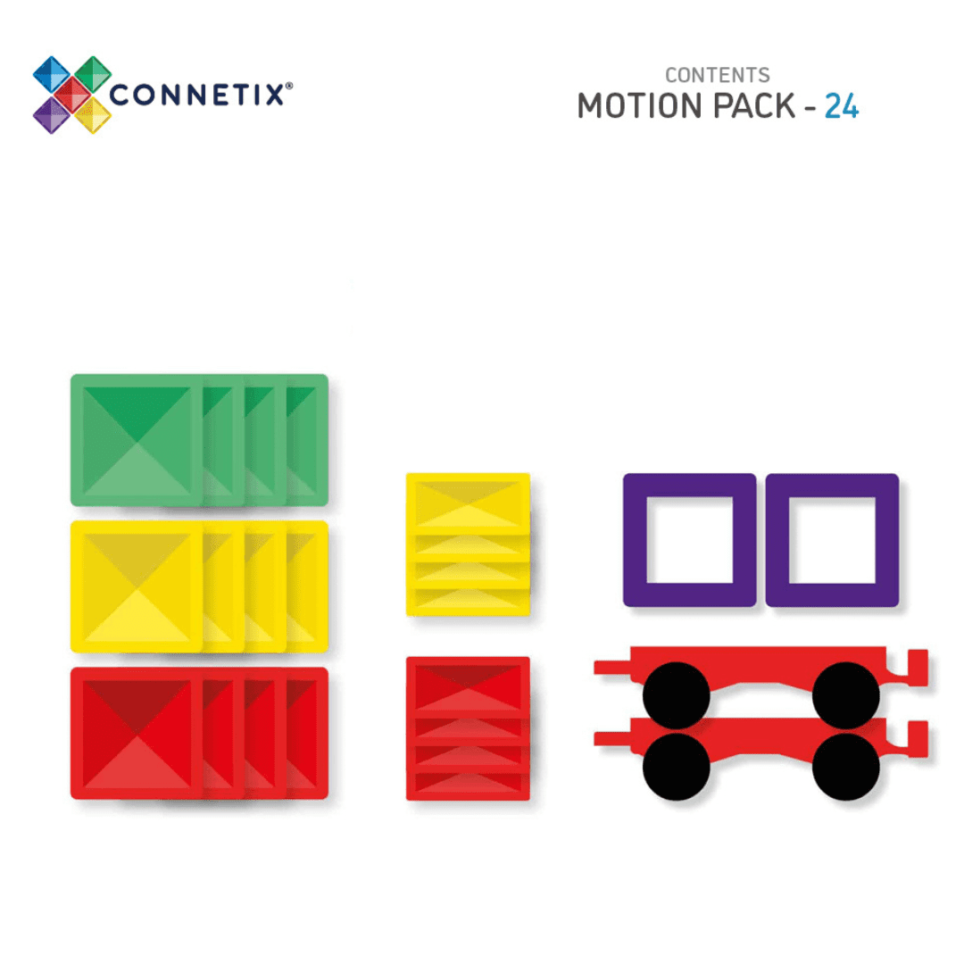 Connetix Tiles 24 Piece Motion Pack