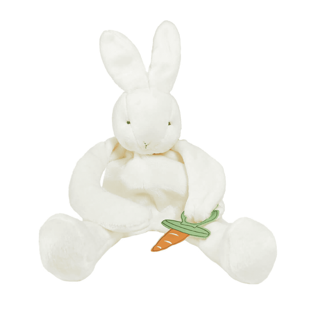 Bun Bun Silly Buddy Pacifier Holder - White