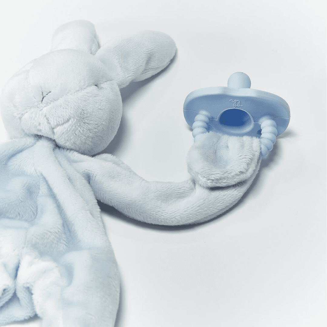 Bud Bunny Silly Buddy Pacifier Holder - Blue