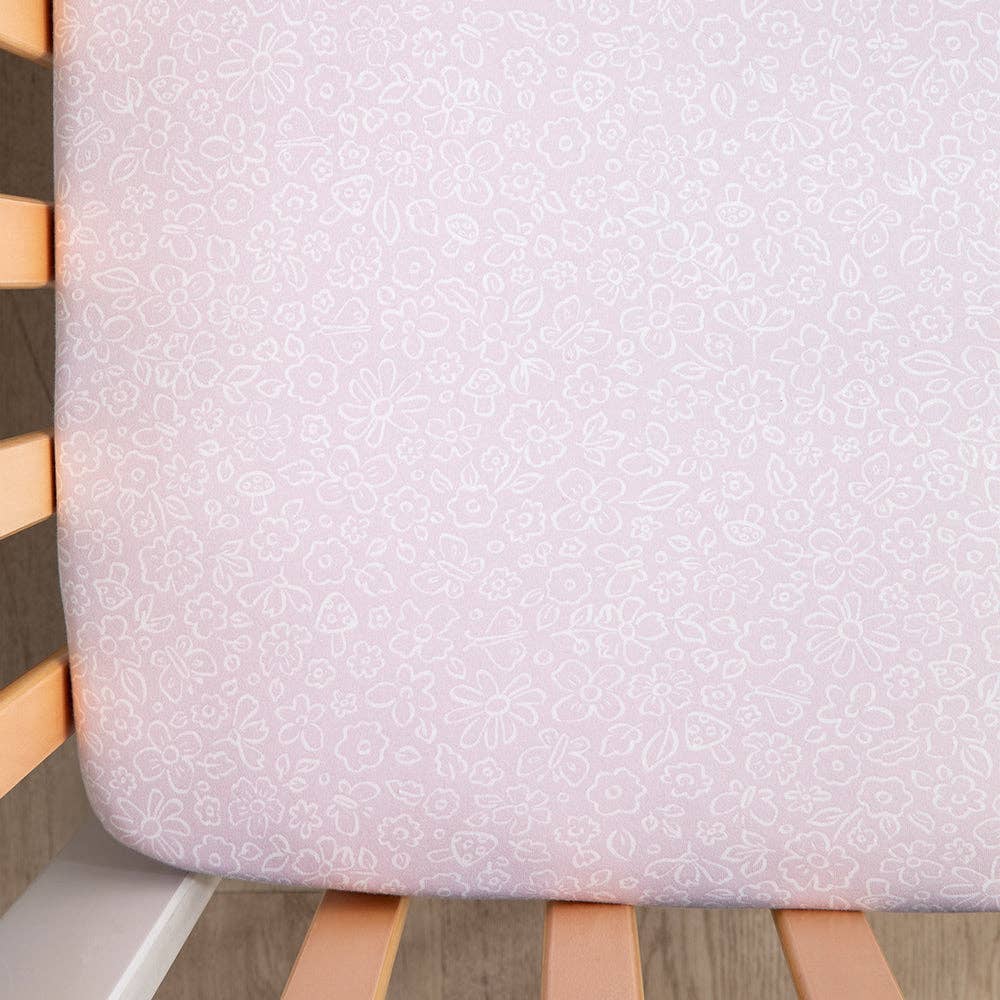 Organic Cot Fitted Sheet 2 Pack - Whimsical Wonderland