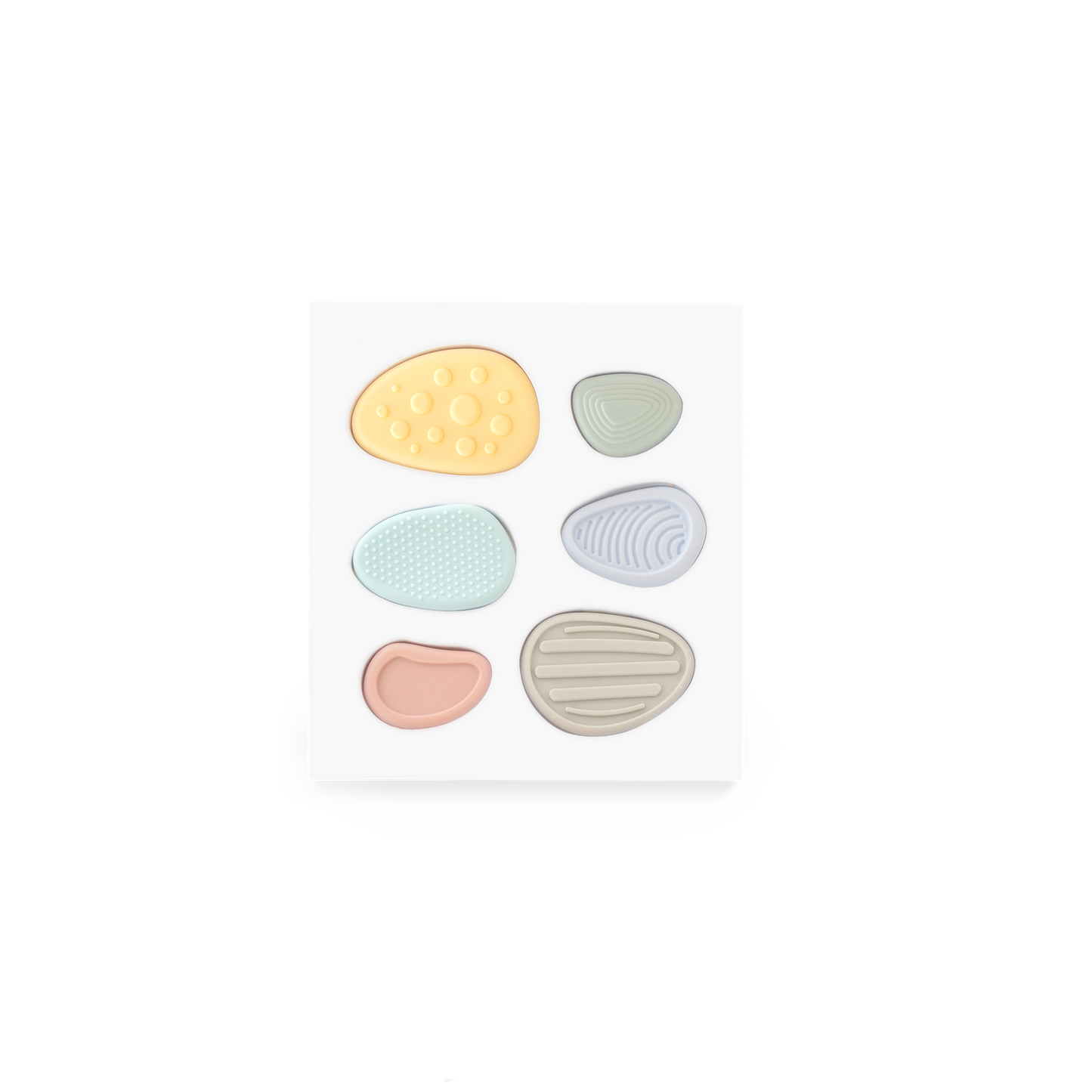 Mindful & Co Worry Stones – Calming Sensory Fidget for Kids (Set of 6)