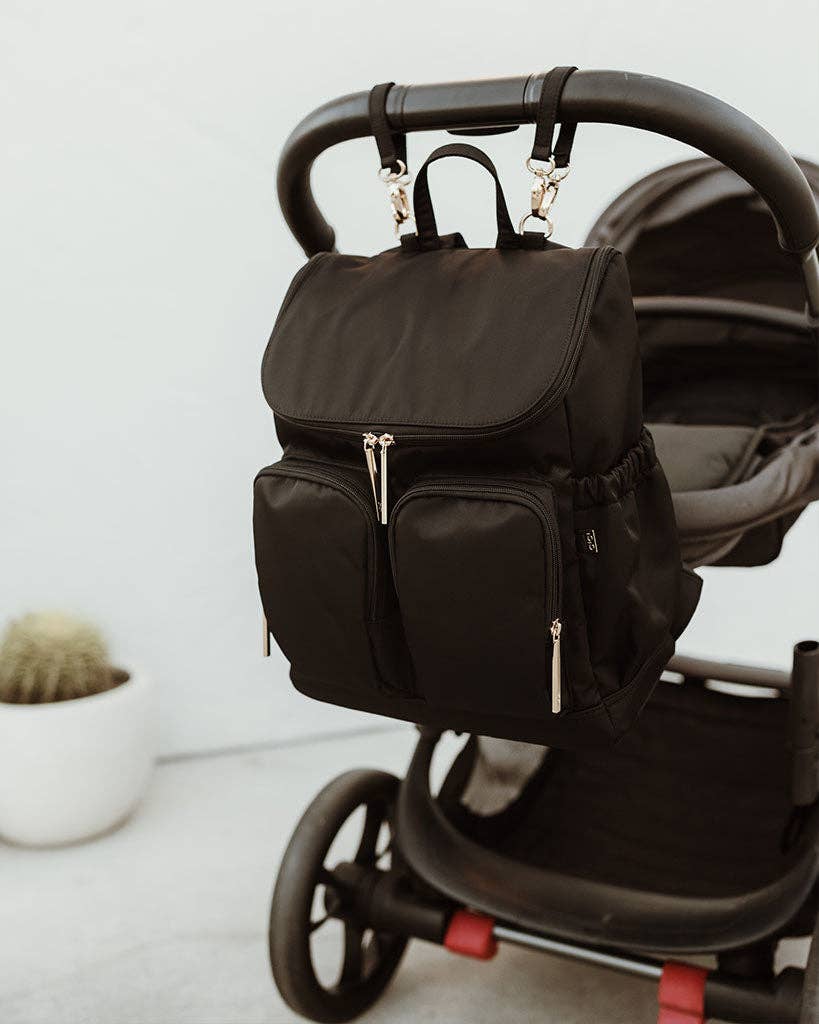 OiOi Signature Nappy Backpack - Black Nylon