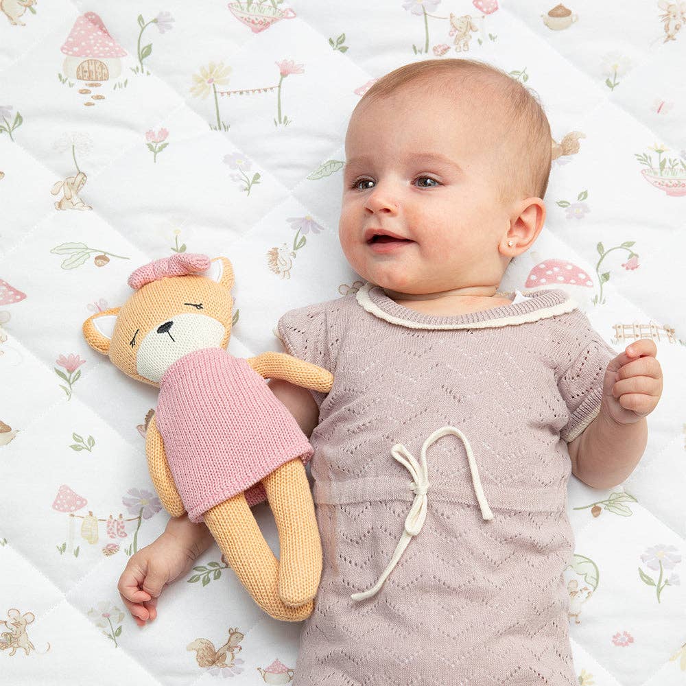 Organic Reversible Cot Comforter - Whimsical Wonderland