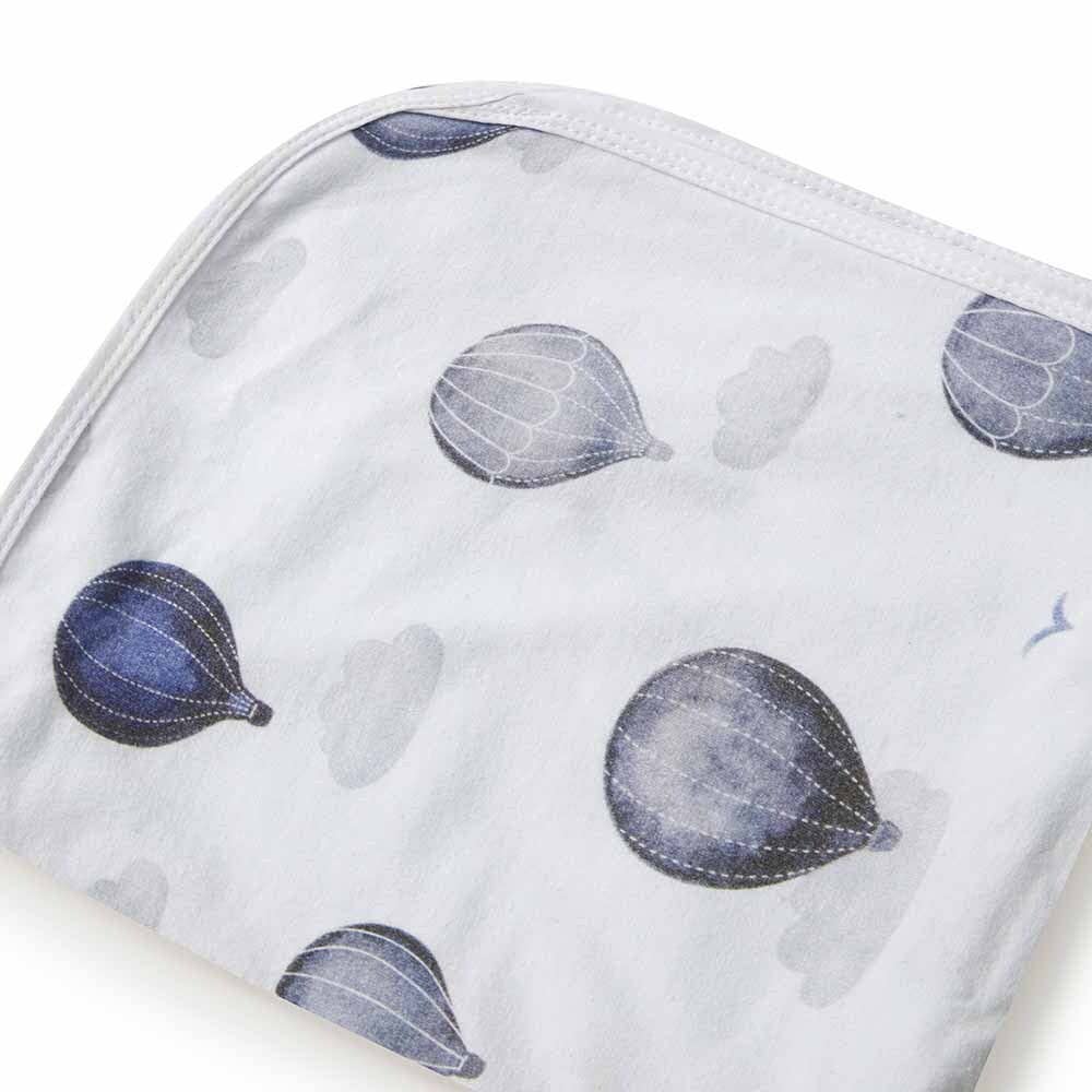 Snuggle Hunny Cloud Chaser Baby Jersey Wrap & Beanie Set