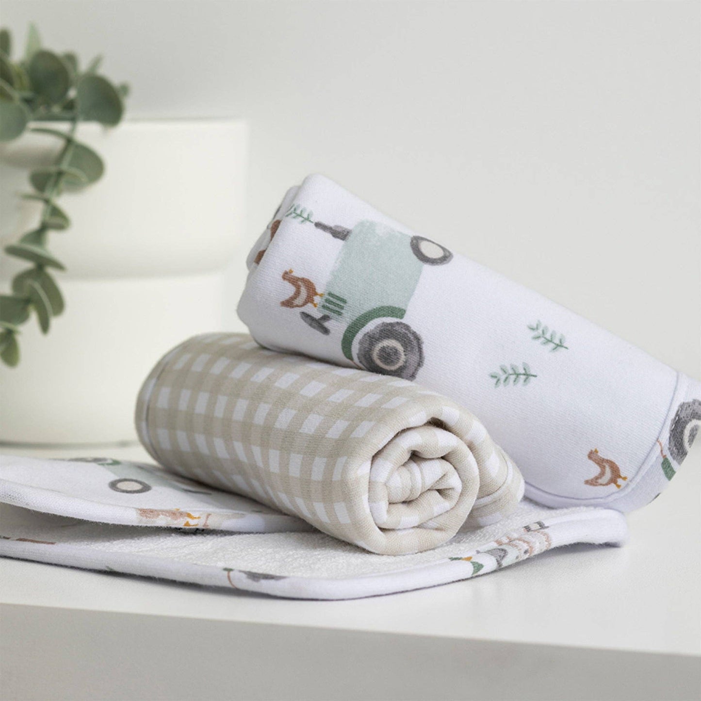 3 Pack Wash cloths - Tractor Ride